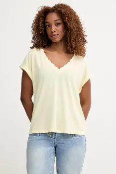 Morgan tricou basic pentru femei, cu vascoza imagine