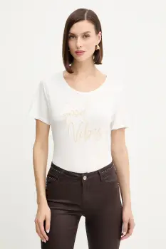 Morgan tricou culoarea alb, DGOOD imagine