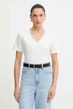 Morgan tricou culoarea alb, DOMASKA imagine