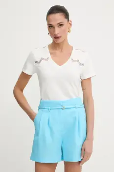 Morgan tricou culoarea bej, DETO imagine