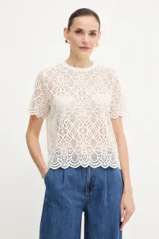 Morgan tricou culoarea bej, DEVY imagine