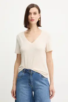 Morgan tricou culoarea bej, DOLLY imagine