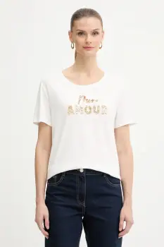 Morgan tricou culoarea bej, DPEAK imagine