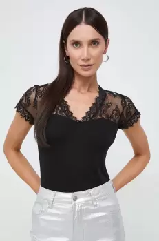 Morgan tricou culoarea negru imagine