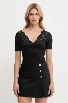 Morgan tricou culoarea negru, DELINE imagine