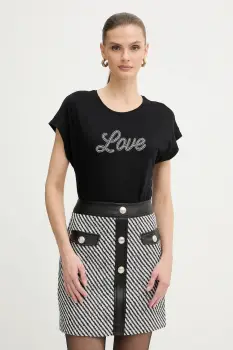 Morgan tricou culoarea negru, DTOWN imagine