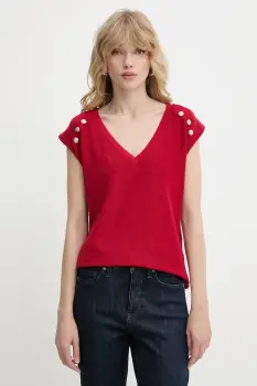 Morgan tricou culoarea rosu, DILI imagine