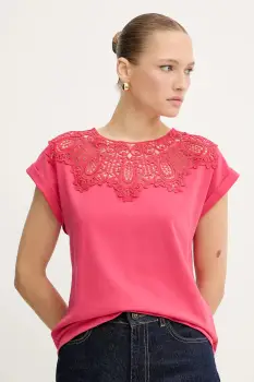 Morgan tricou culoarea roz, DELONA imagine