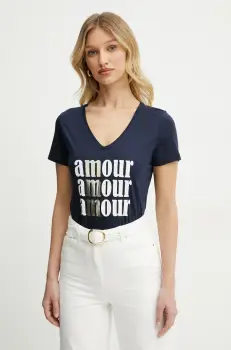 Morgan tricou DAMOUR femei, culoarea alb, DAMOUR imagine