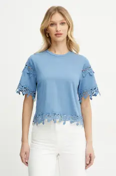 Morgan tricou din bumbac DFUTUR femei, DFUTUR imagine