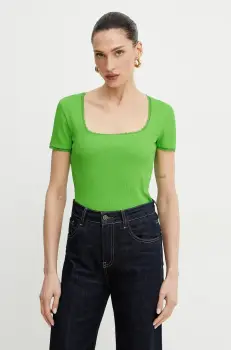 Morgan tricou DLUBI femei, culoarea verde, DLUBI imagine