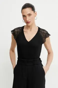 Morgan tricou DMEG femei, culoarea negru, DMEG imagine