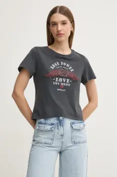 Morgan tricou DPOWER femei, culoarea gri, DPOWER imagine