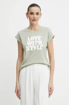 Morgan tricou DSTYLE culoarea verde, DSTYLE imagine