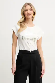 Morgan tricou DTOM femei, culoarea alb, DTOM imagine