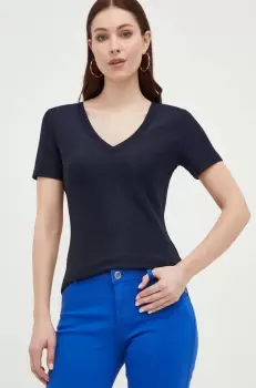 Morgan tricou femei, culoarea albastru marin imagine