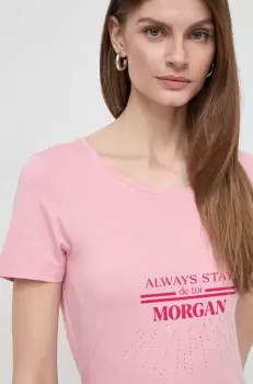 Morgan tricou femei, culoarea roz imagine