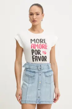 Morgan tricou pentru femei, cu amestec de bumbac imagine