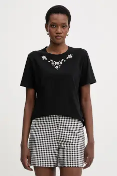 Morgan tricou pentru femei, din bumbac cu elastan imagine