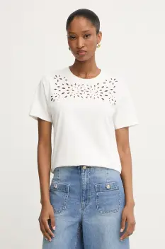 Morgan tricou pentru femei, din bumbac cu elastan imagine