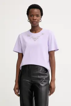 Morgan tricou pentru femei, din bumbac cu elastan imagine