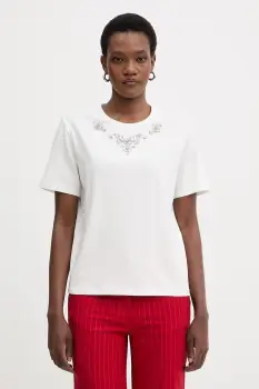 Morgan tricou pentru femei, din bumbac cu elastan imagine