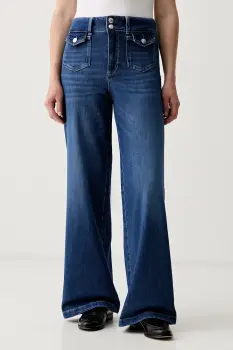 Mos Mosh blugi wide leg pentru femei Colette imagine