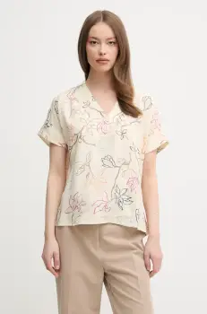 Mos Mosh bluza culoarea bej, cu imprimeu, 169970 imagine