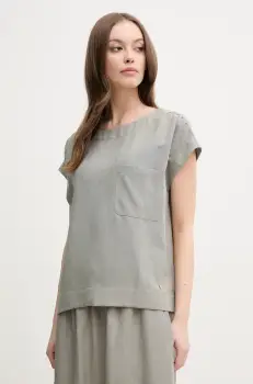 Mos Mosh bluza femei, culoarea verde, neted, 169650 imagine