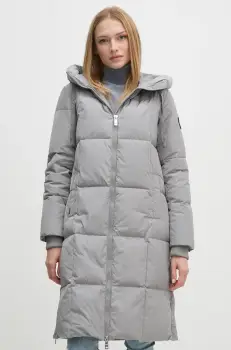 Mos Mosh geaca de puf femei, culoarea gri, de iarna imagine