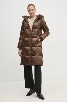 Mos Mosh geaca de puf femei, culoarea maro, de iarna imagine