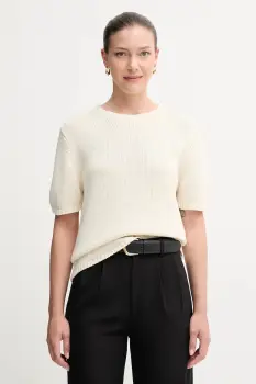 Mos Mosh pulover de bumbac Arin culoarea bej, light, 170680 imagine