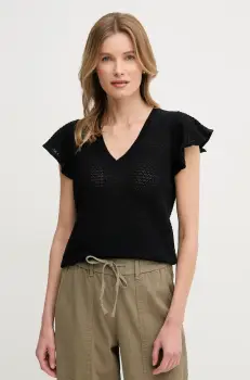 Mos Mosh pulover de bumbac femei, culoarea negru, light, 168800 imagine