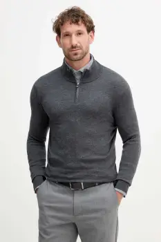 Mos Mosh pulover de lana ADAM culoarea negru, light, cu turtleneck, 503342 imagine