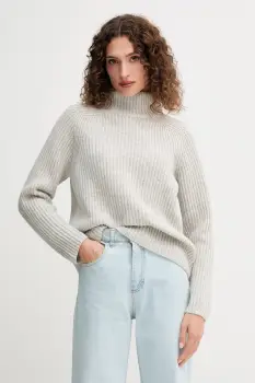 Mos Mosh pulover de lana culoarea gri, cu guler, 165750 imagine