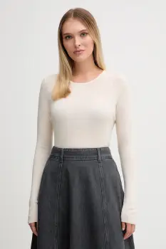 Mos Mosh pulover de lana culoarea maro, light, 168080 imagine