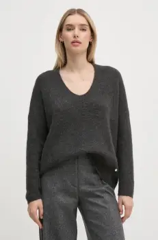 Mos Mosh pulover de lana femei, culoarea gri imagine