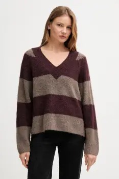 Mos Mosh pulover din amestec de lana TACI culoarea bordo, 173090 imagine