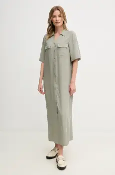 Mos Mosh rochie culoarea verde, maxi, drept, 169370 imagine