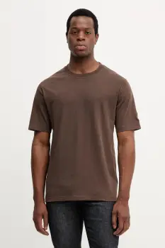 Mos Mosh tricou din bumbac culoarea maro, uni, 507190 imagine