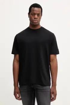 Mos Mosh tricou din bumbac DARREN culoarea negru, uni, 508280 imagine