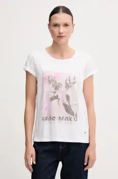 Mos Mosh tricou din bumbac femei, culoarea alb, 168410 imagine