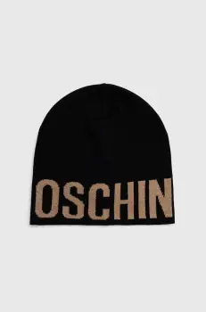 Moschino caciula de lana culoarea bej, din tesatura unia, M2997 65165 imagine