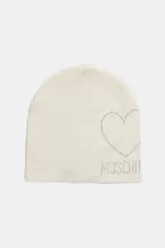 Moschino caciula de lana culoarea bej, M3332 65451 imagine