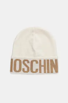 Moschino caciula de lana culoarea bej, M3349 65457 imagine