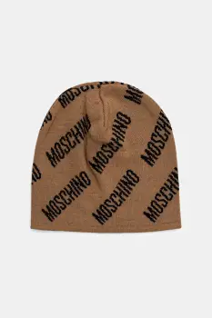 Moschino caciula de lana culoarea maro, M5859 60112 imagine