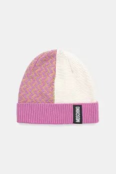 Moschino caciula de lana culoarea roz, M3338 65448 imagine