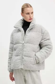 Moschino Jeans geaca din amestec de lana culoarea gri, de iarna, A0613 8718 imagine