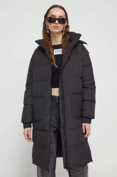 Moschino Jeans geaca femei, culoarea negru, de iarna imagine