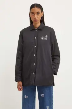 Moschino Jeans geaca femei, culoarea negru, de tranzitie, 0608.8217 imagine